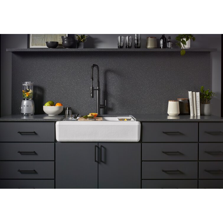 Kohler Riverby Undermount Single-Bowl Farmhouse Workstation